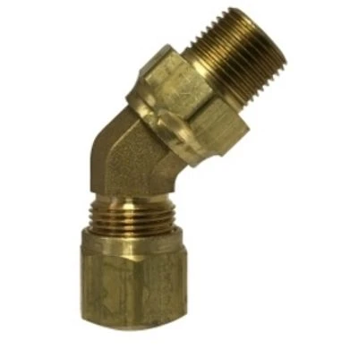 Air Brake Nylon Tubing Male Elbow 45° Swivel